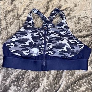 Navy camouflage Sports bra
